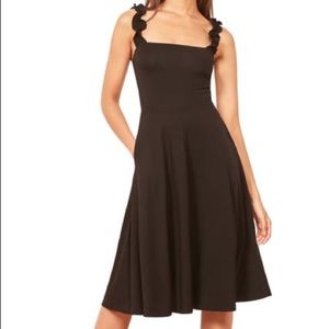 Reformation Eda blue and white striped new dress